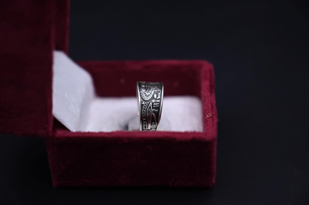 Horus ring-amazing Ring the symbol of good luck-good life-ancient Egyptian ornament-mythology