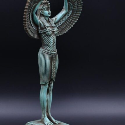 Isis Winged Statue - Egyptian Goddess of Love,protection,the Sacred Mother Goddess,Magic and Spiritual Energy- Stone made in Egypt - صورة إضافية 2