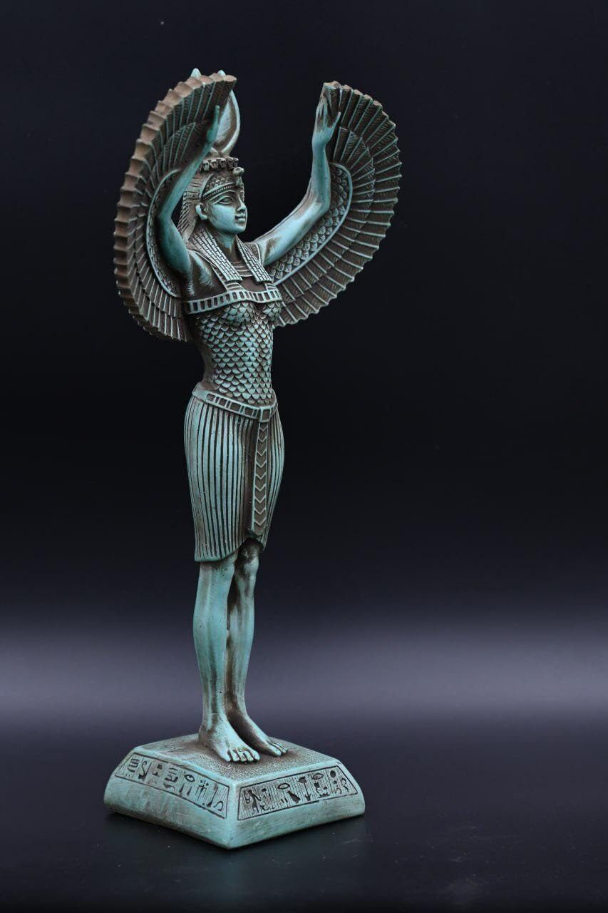 Isis Winged Statue – Egyptian Goddess of Love,protection,the Sacred Mother Goddess,Magic and Spiritual Energy- Stone made in Egypt