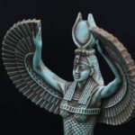 Isis Winged Statue - Egyptian Goddess of Love,protection,the Sacred Mother Goddess,Magic and Spiritual Energy- Stone made in Egypt - صورة إضافية 3
