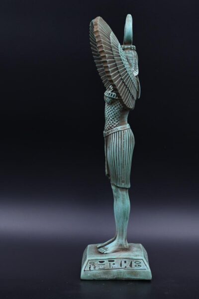 Isis Winged Statue - Egyptian Goddess of Love,protection,the Sacred Mother Goddess,Magic and Spiritual Energy- Stone made in Egypt - صورة إضافية 6
