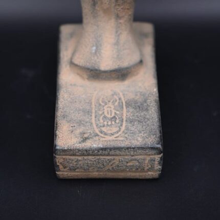 Khonsu- the moon god in ancient Egyptian religion-antiques Egyptian-Egyptian mythology-Black Land god -sculpture - صورة إضافية 2