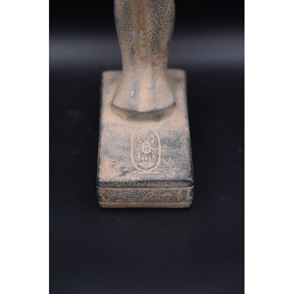 Khonsu- the moon god in ancient Egyptian religion-antiques Egyptian-Egyptian mythology-Black Land god -sculpture - صورة إضافية 2