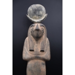 Khonsu- the moon god in ancient Egyptian religion-antiques Egyptian-Egyptian mythology-Black Land god -sculpture - صورة إضافية 4