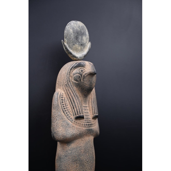 Khonsu- the moon god in ancient Egyptian religion-antiques Egyptian-Egyptian mythology-Black Land god -sculpture - صورة إضافية 5
