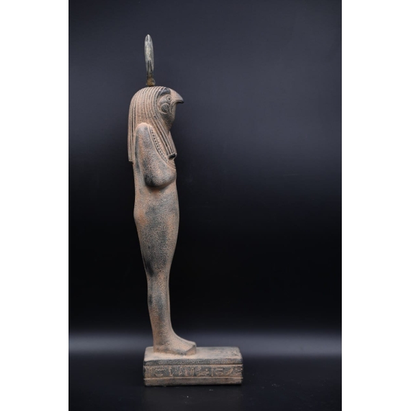 Khonsu- the moon god in ancient Egyptian religion-antiques Egyptian-Egyptian mythology-Black Land god -sculpture - صورة إضافية 6