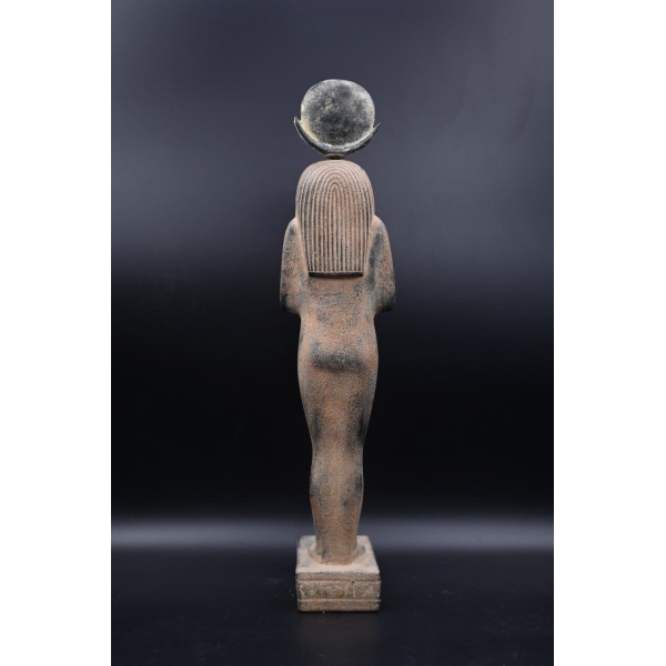 Khonsu- the moon god in ancient Egyptian religion-antiques Egyptian-Egyptian mythology-Black Land god -sculpture - صورة إضافية 7