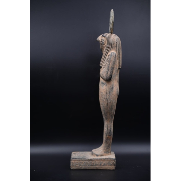Khonsu- the moon god in ancient Egyptian religion-antiques Egyptian-Egyptian mythology-Black Land god -sculpture - صورة إضافية 8