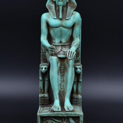 King Khafre Statue: Egyptian Pharaoh Sculpture