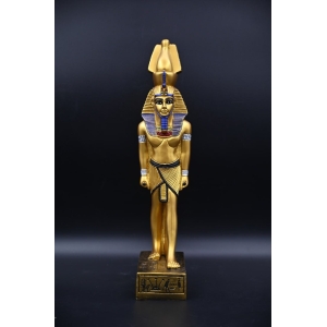 King Ramses II Statue | Gilded Egyptian Pharaoh Replica