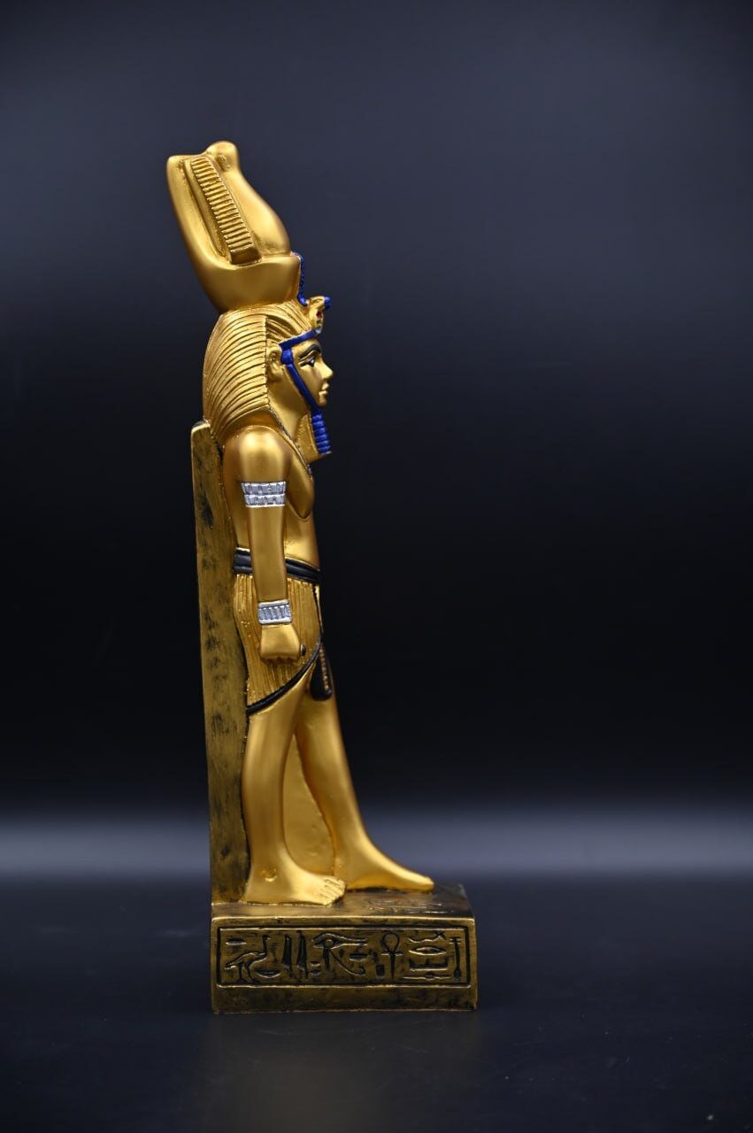 King Ramses II Statue | Gilded Egyptian Pharaoh Replica
