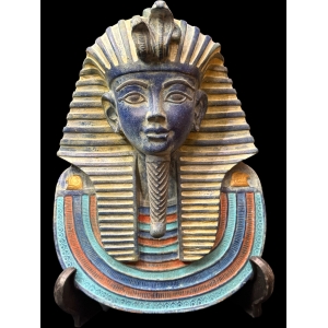 King Tutankhamun Mask Wall Sculpture – Handcrafted Egyptian Decor