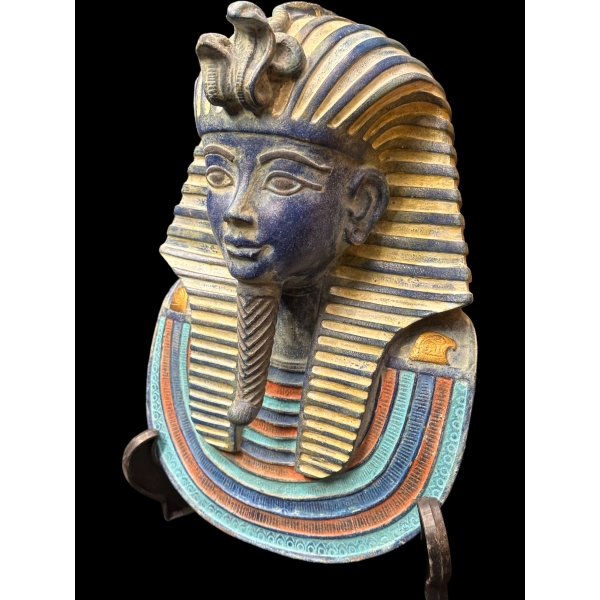 King Tutankhamun Mask Wall Sculpture – Handcrafted Egyptian Decor