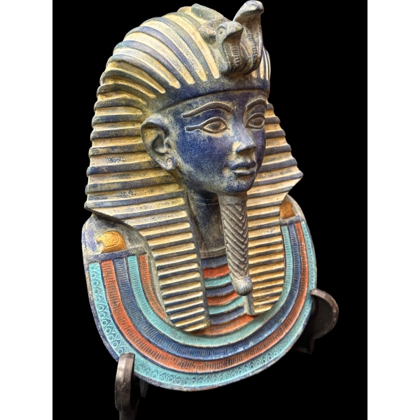 King Tutankhamun Mask Wall Sculpture – Handcrafted Egyptian Decor