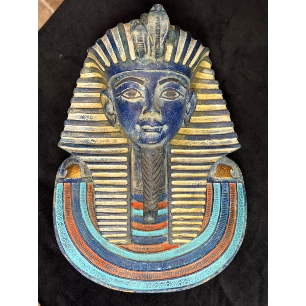 King Tutankhamun Mask Wall Sculpture – Handcrafted Egyptian Decor
