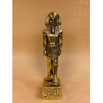 King Tutankhamun Statue: Gold Leaf Egyptian Decor