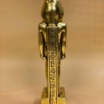 King Tutankhamun Statue: Gold Leaf Egyptian Decor - صورة إضافية 3