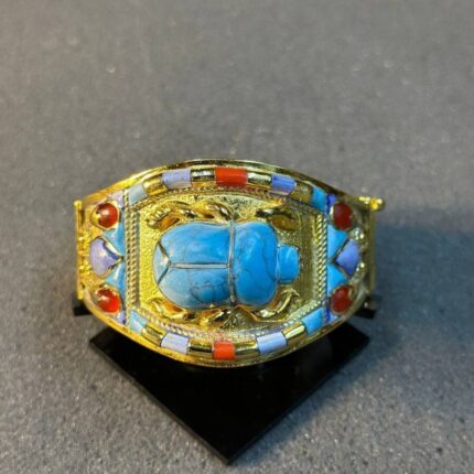 Lapis Lazuli Scarab Bracelet - Egyptian Antique Replica