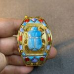Lapis Lazuli Scarab Bracelet - Egyptian Antique Replica - صورة إضافية 4