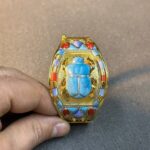 Lapis Lazuli Scarab Bracelet - Egyptian Antique Replica - صورة إضافية 8