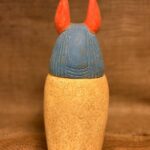 Limestone Canopic Jar, Anubis Sculpture, Egyptian Decor - صورة إضافية 5