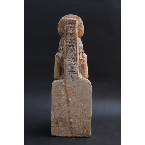 Limestone Khepri Statue: Egyptian Scarab God Sculpture