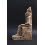 Limestone Khepri Statue: Egyptian Scarab God Sculpture