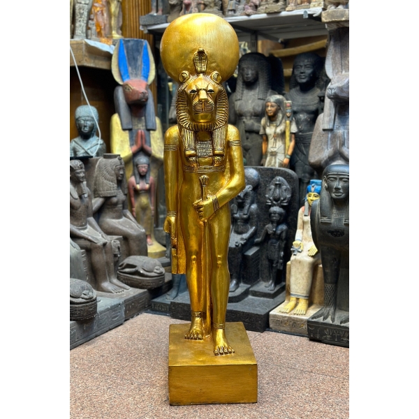 Marvellous sekhmet staute handcrafted Red granite-goddess -Force-War,Pestilence,Desert Egyptian antiques-deities-mythology-sculpture gods