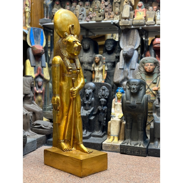Marvellous sekhmet staute handcrafted Red granite-goddess -Force-War,Pestilence,Desert Egyptian antiques-deities-mythology-sculpture gods