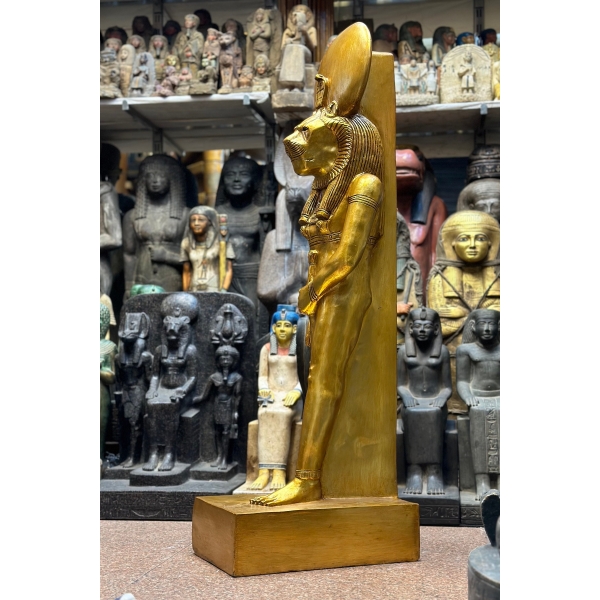 Marvellous sekhmet staute handcrafted Red granite-goddess -Force-War,Pestilence,Desert Egyptian antiques-deities-mythology-sculpture gods