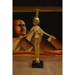 Nefthys Statue, Egyptian Goddess Sculpture, Hand-Painted Stone - صورة إضافية 2