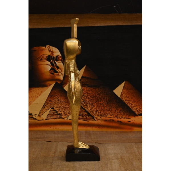 Nefthys Statue, Egyptian Goddess Sculpture, Hand-Painted Stone - صورة إضافية 4
