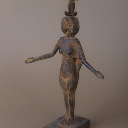 Neith-Egyptian goddess of war-weaving-a creator -protection-Egyptian antique handcraftc statue-mythololgy-archeology-Egyptian sculpture-