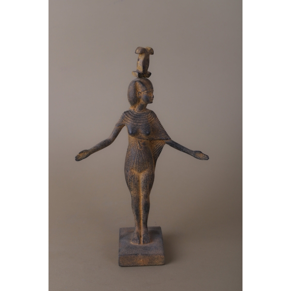 Neith-Egyptian goddess of war-weaving-a creator -protection-Egyptian antique handcraftc statue-mythololgy-archeology-Egyptian sculpture-