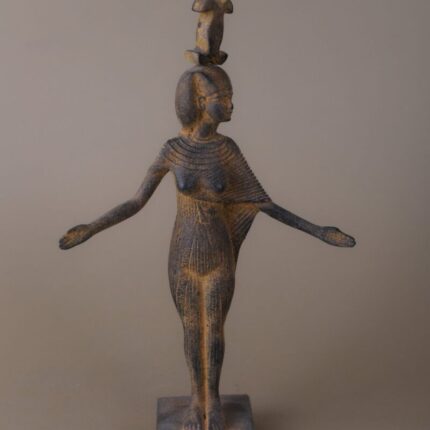 Neith-Egyptian goddess of war-weaving-a creator -protection-Egyptian antique handcraftc statue-mythololgy-archeology-Egyptian sculpture-