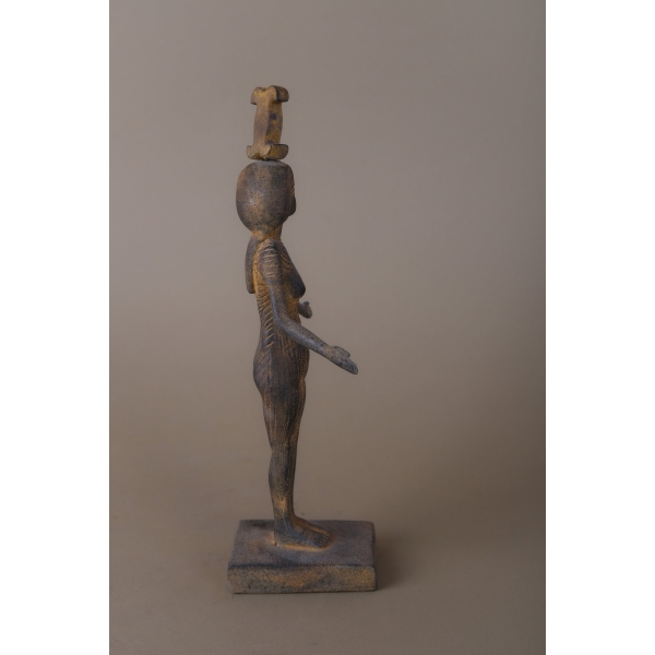 Neith-Egyptian goddess of war-weaving-a creator -protection-Egyptian antique handcraftc statue-mythololgy-archeology-Egyptian sculpture-