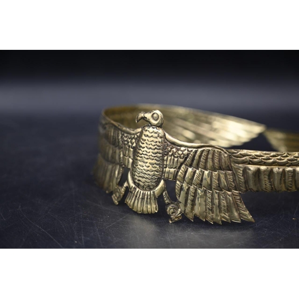 Nekhbet Crown: Egyptian Vulture Goddess Headdress, Cleopatra Replica - صورة إضافية 6