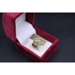 Oxidized Copper Ankh Ring: Ancient Egyptian Key of Life Symbol