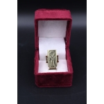 Oxidized Copper Ankh Ring: Ancient Egyptian Key of Life Symbol