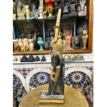 Pretty statue of Nefertem-God of healing-beauty-perfumes during the ancient Egypt-antiques-deities-Egyptian mythology-sculpture.