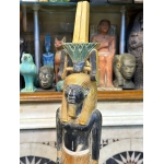 Pretty statue of Nefertem-God of healing-beauty-perfumes during the ancient Egypt-antiques-deities-Egyptian mythology-sculpture.