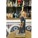 Pretty statue of Nefertem-God of healing-beauty-perfumes during the ancient Egypt-antiques-deities-Egyptian mythology-sculpture.