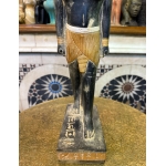 Pretty statue of Nefertem-God of healing-beauty-perfumes during the ancient Egypt-antiques-deities-Egyptian mythology-sculpture.