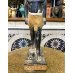 Pretty statue of Nefertem-God of healing-beauty-perfumes during the ancient Egypt-antiques-deities-Egyptian mythology-sculpture.