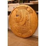 Queen Cleopatra Relief Disc: Egyptian Wall Art - صورة إضافية 2