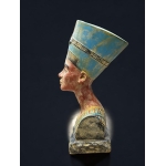 Queen Nefertiti Bust Statue – 30cm Egyptian Replica, Stone Finish Decor - صورة إضافية 3