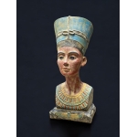 Queen Nefertiti Bust Statue – 30cm Egyptian Replica, Stone Finish Decor - صورة إضافية 4