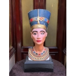 Queen Nefertiti Statue, Egyptian Queen Replica, Vintage Antique
