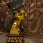 Queen Nefertiti Statue: Gold Leaf Egyptian Replica, Home Decor - صورة إضافية 3