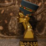 Queen Nefertiti Statue: Gold Leaf Egyptian Replica, Home Decor - صورة إضافية 6